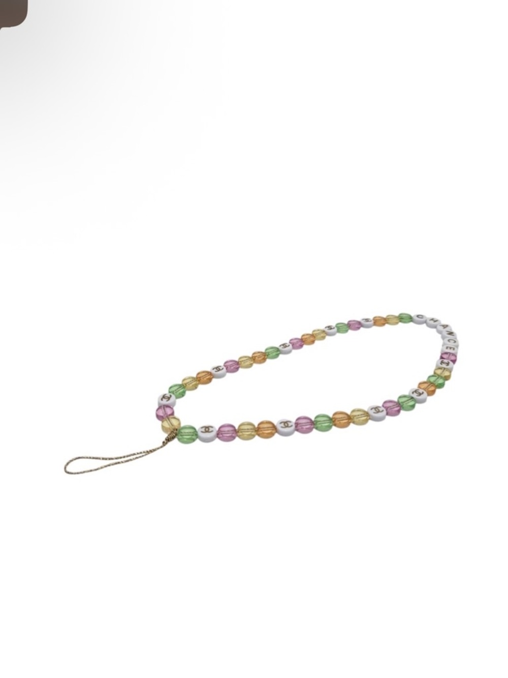 CHANEL Pastel Beaded 'CHANCE' Phone Charm - Picture 5 of 5